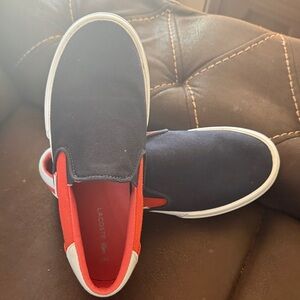 Lacoste Navy and Red Women's Sneakers